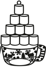 Load image into Gallery viewer, Marshmallow Hot Chocolate Ornament