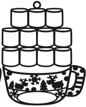 Load image into Gallery viewer, Marshmallow Hot Chocolate Ornament