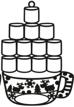 Load image into Gallery viewer, Marshmallow Hot Chocolate Ornament