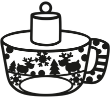 Load image into Gallery viewer, Marshmallow Hot Chocolate Ornament