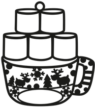 Load image into Gallery viewer, Marshmallow Hot Chocolate Ornament