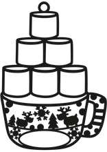 Load image into Gallery viewer, Marshmallow Hot Chocolate Ornament