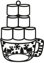 Load image into Gallery viewer, Marshmallow Hot Chocolate Ornament