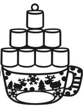 Load image into Gallery viewer, Marshmallow Hot Chocolate Ornament