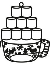 Load image into Gallery viewer, Marshmallow Hot Chocolate Ornament