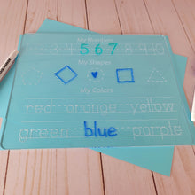 Load image into Gallery viewer, Numbers, Shapes & Colours Tracing Board