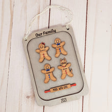 Load image into Gallery viewer, Gingerbread Family Ornament