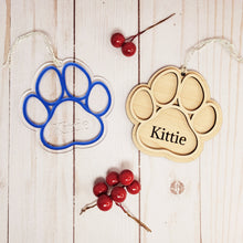 Load image into Gallery viewer, Pet Paw Print Ornament