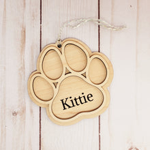 Load image into Gallery viewer, Pet Paw Print Ornament