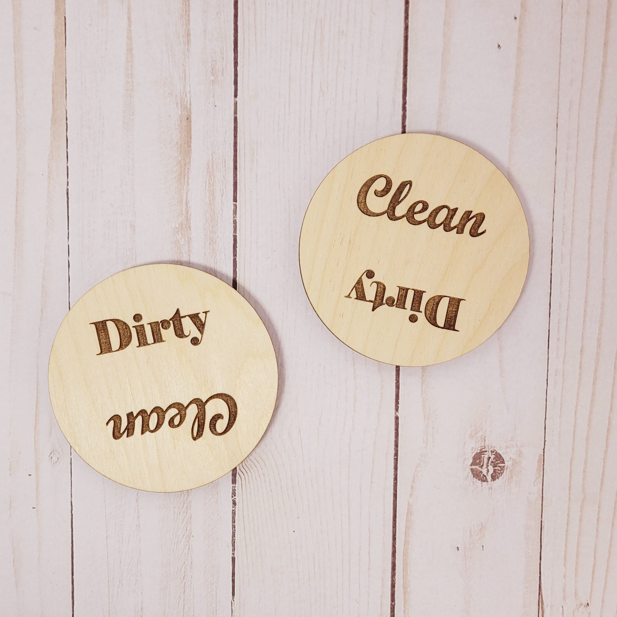 Clean / Dirty Magnet – Blueberry Dreams Creations Co.