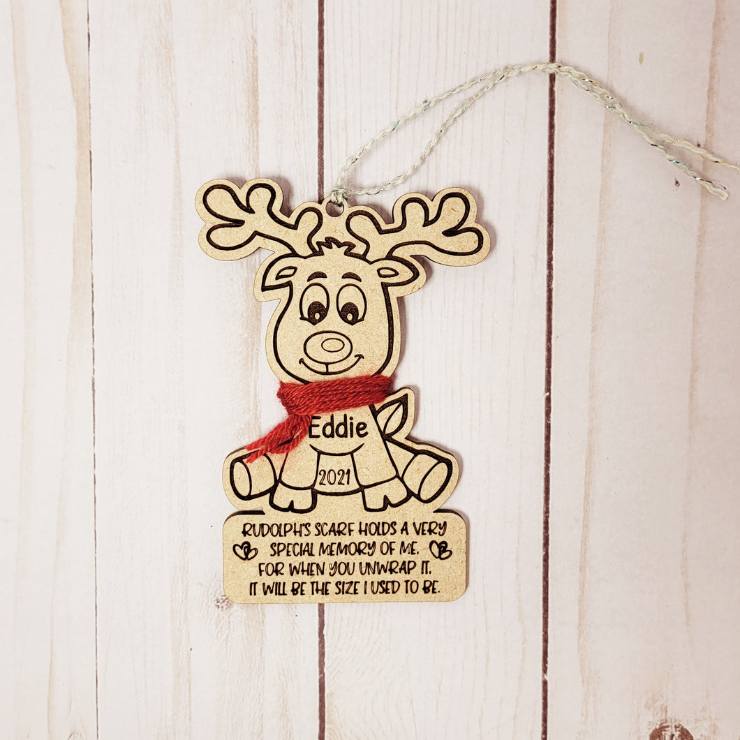 Rudolph's Height Ornament
